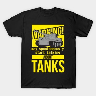 I spontaneously start talking about tanks. Yellow version with tiger tank T-Shirt